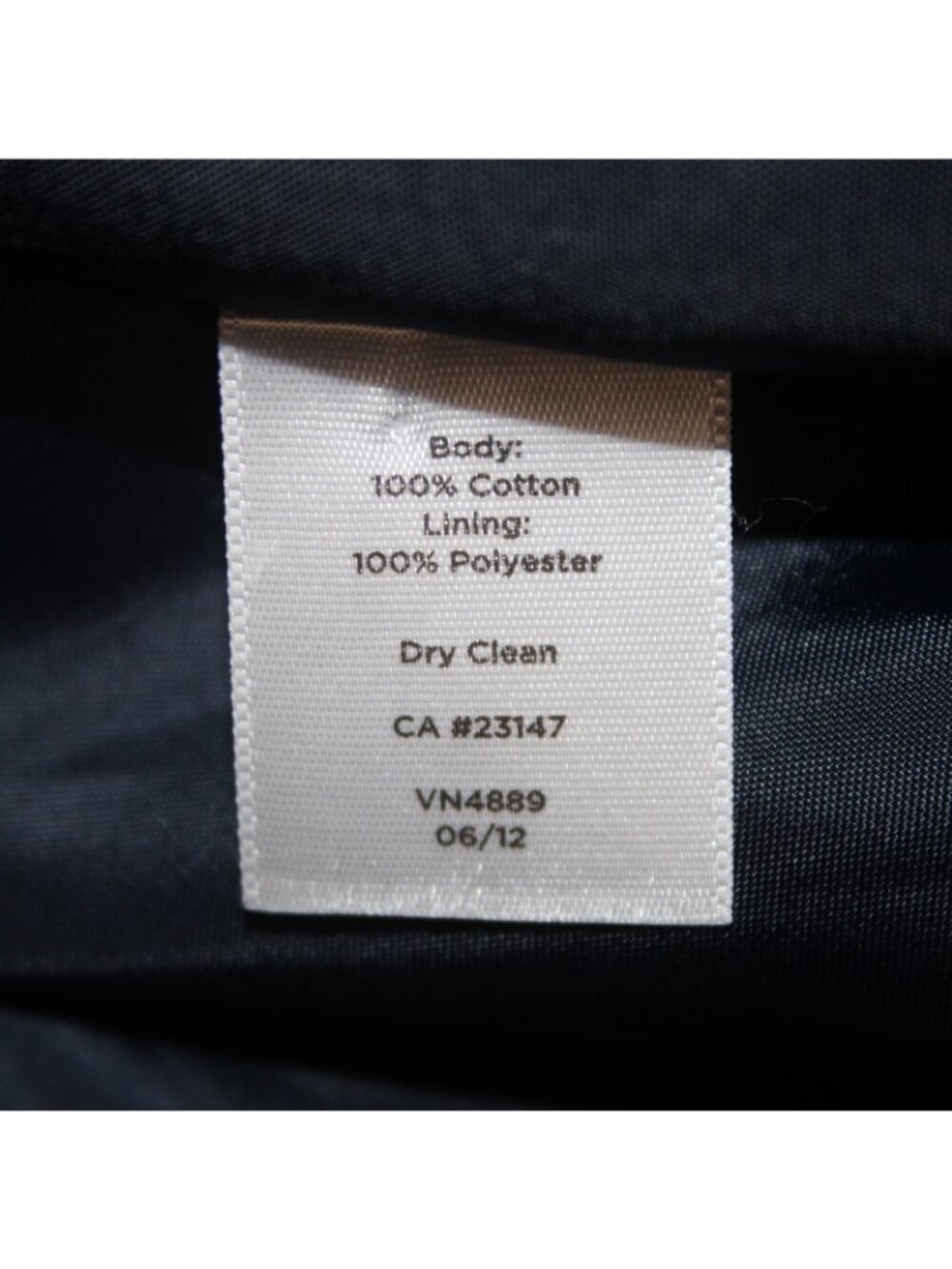 Talbots Jacket Sz 22W Navy Velour Collared Pockets Cotton Polyester Jacket - Picture 7 of 9